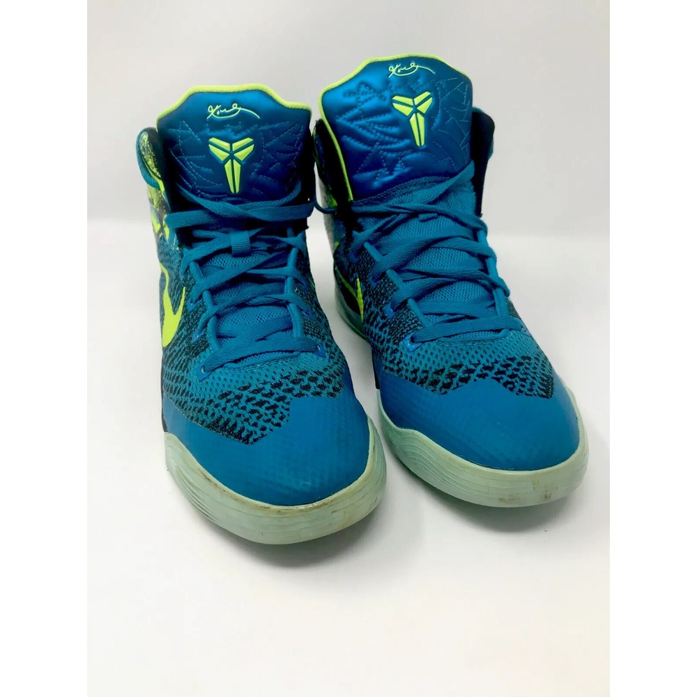 Nike Kobe IX 9 Elite Perspective GS Turquoise Volt 636602-400 Boys 6Y /Women 7.5